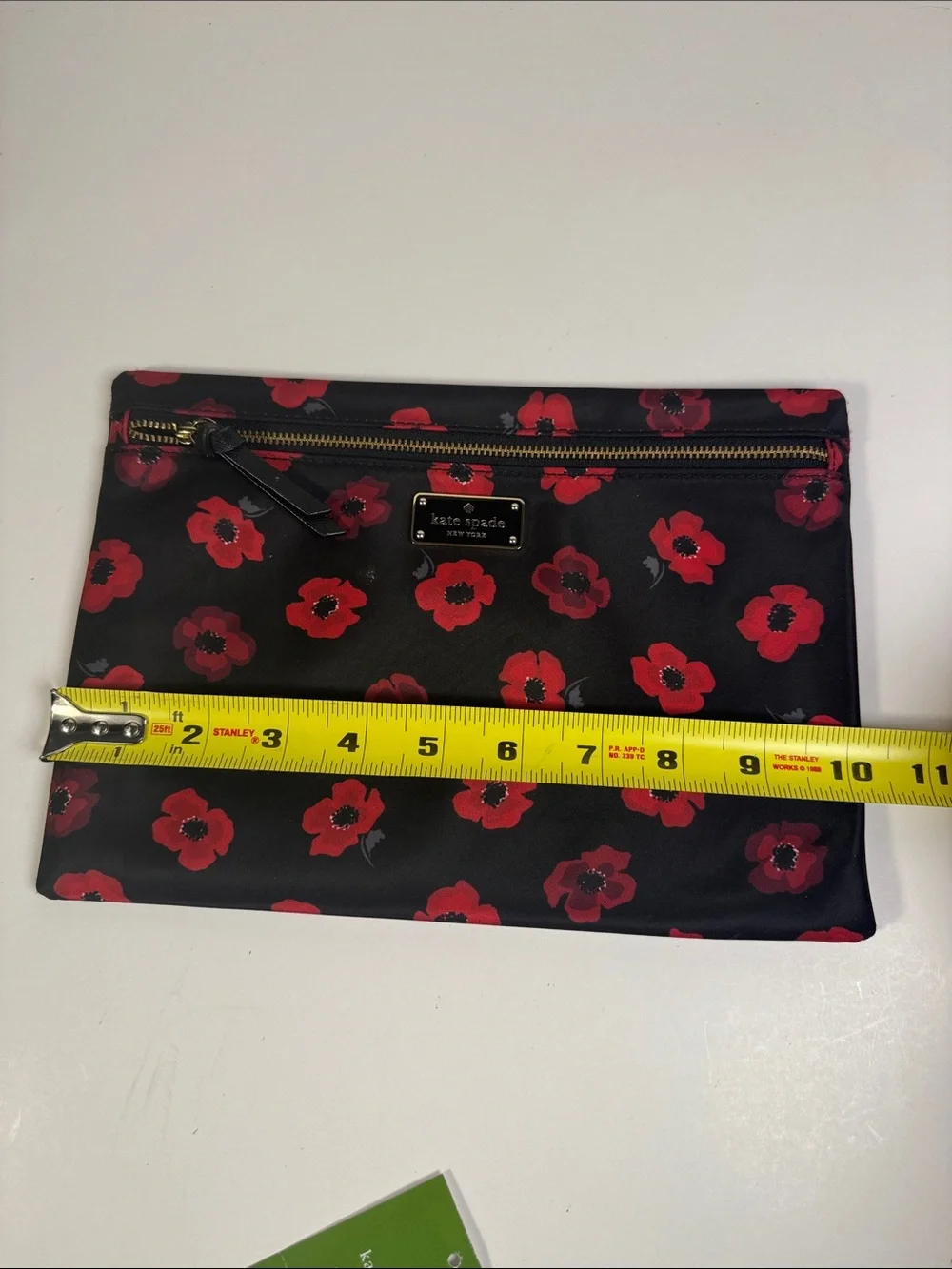 Kate Spade Wilson Road Mini Poppy Large‎ Drewe Bag Clutch Pouch
